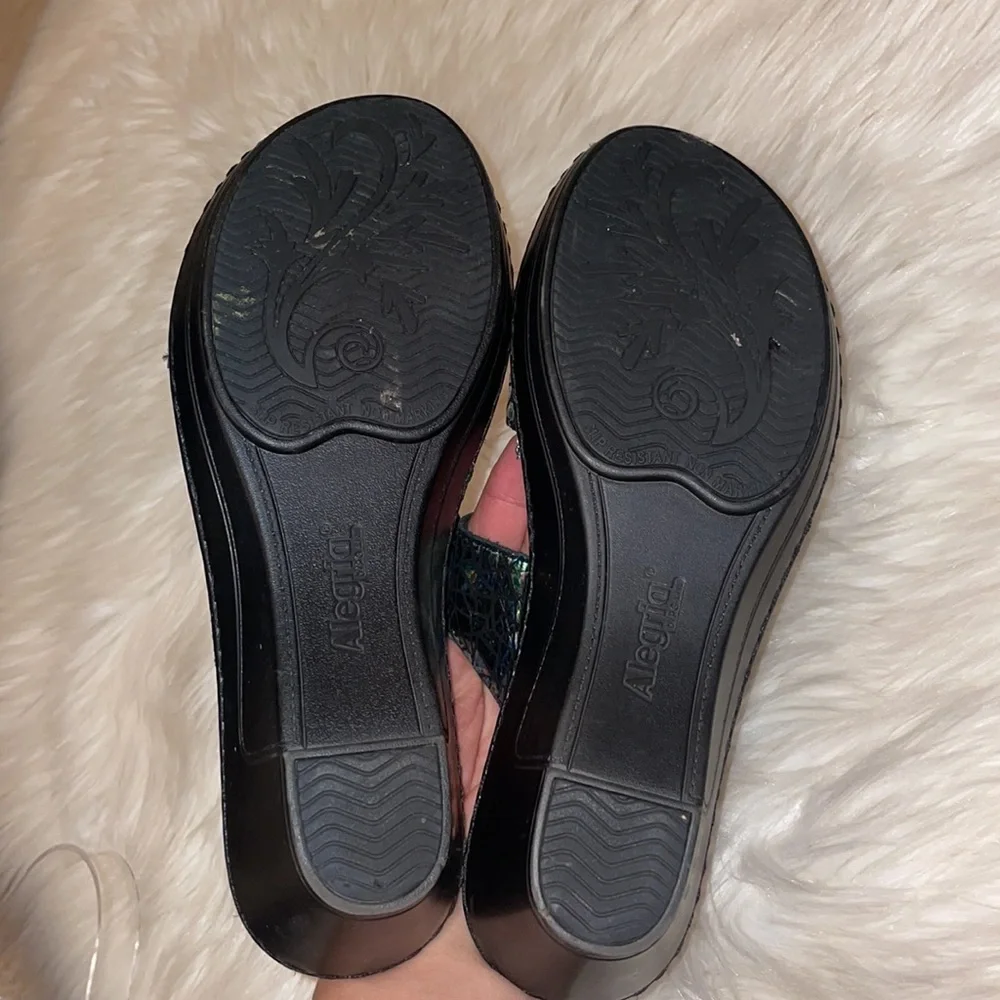 Alegria Loti Tectonic Iridescent Sandals #372 - Picture 6 of 7